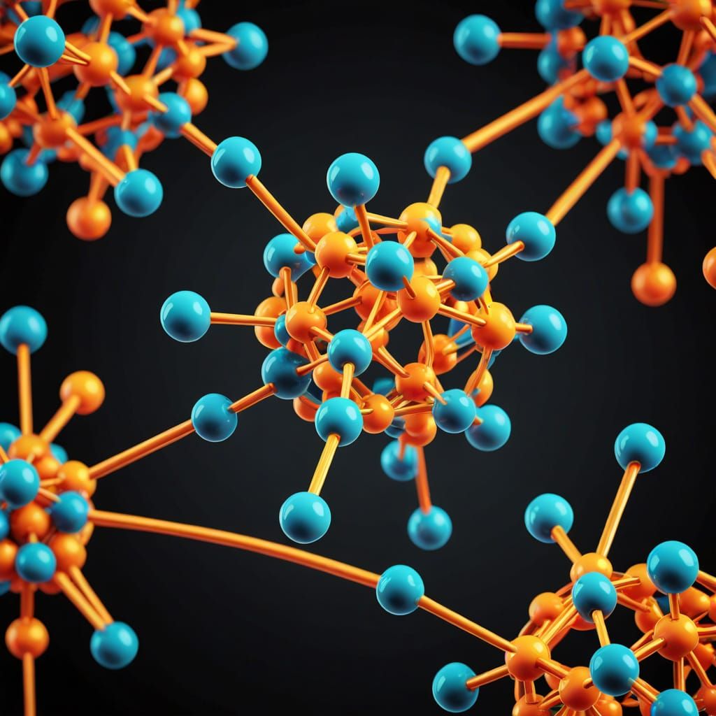 Amphetamine Molecule: 3D Molecular Illustration