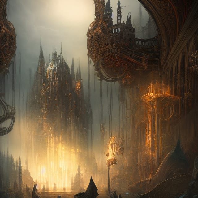 Dramatic Slumscape in Detailed Digital Matte Painting