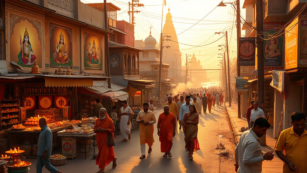 Golden Street in Prayagraj: Hindu Dharma's Essence