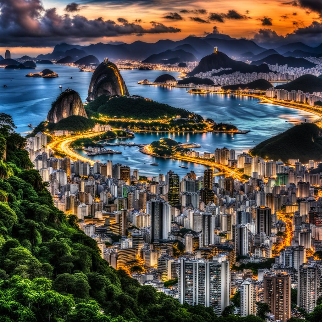 Hyperrealistic Rio de Janeiro in Sharp Focus