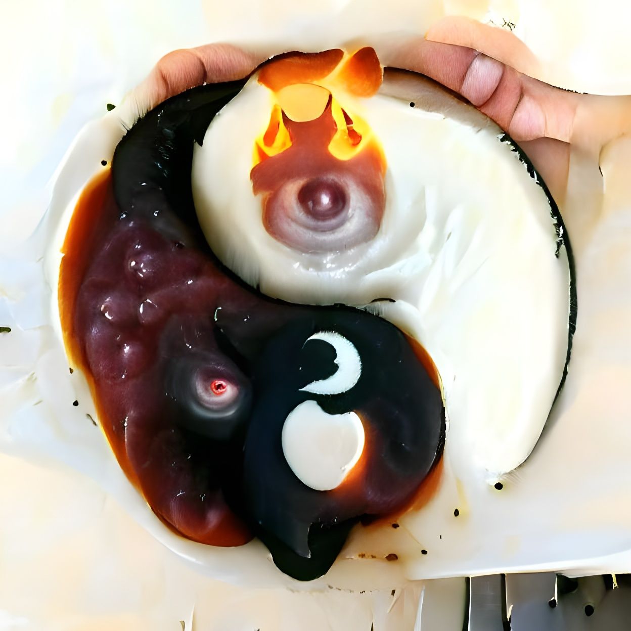 Satanic Yin Yang Symbol