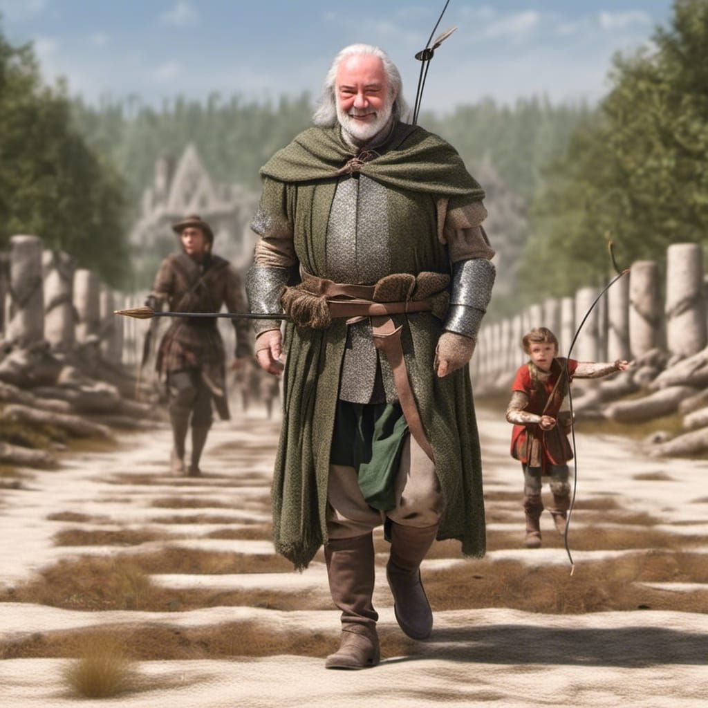 Robin Hood in Sherwood Forest: Matte Painting