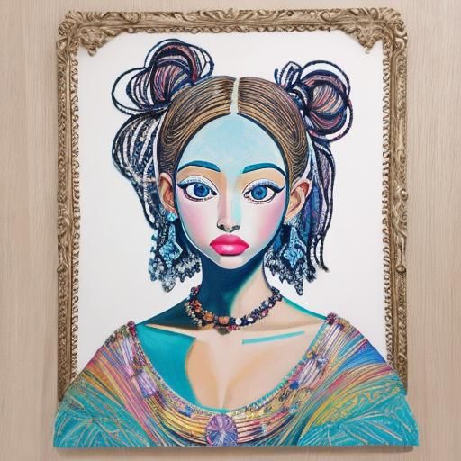 Abstract Portrait Inspired by Picasso's Style