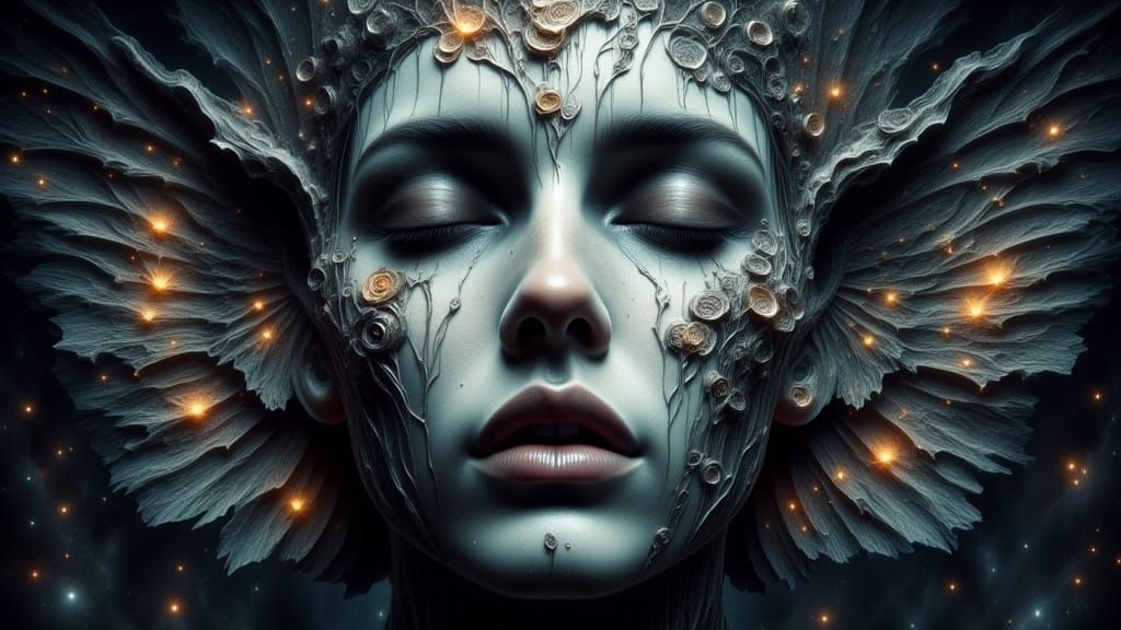 Fallen Angels Barred from Heaven in Dreamy Abstract