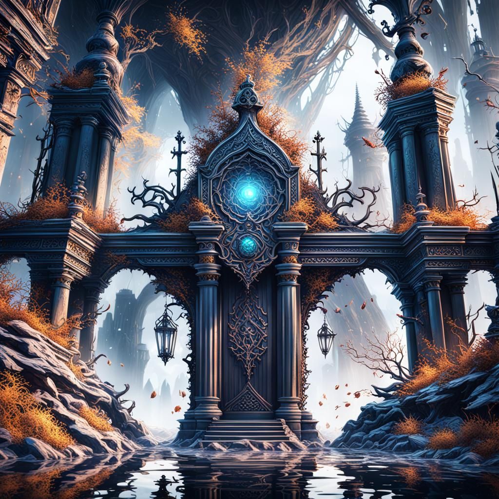 Fantastical Immortal Severance: Detailed Matte Painting