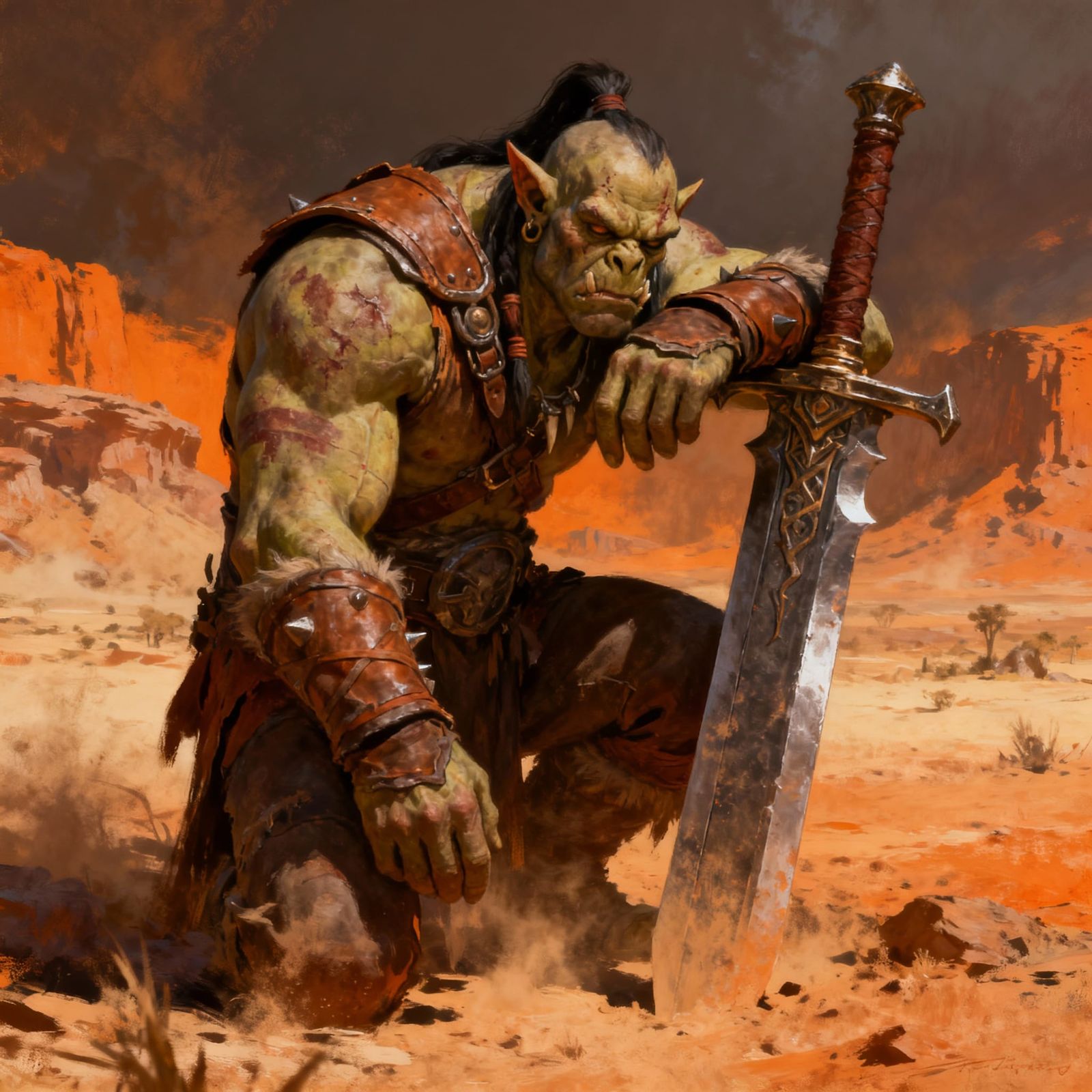 Mankrik Portrait in World of Warcraft Style