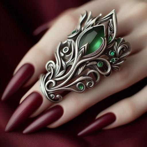 Ethereal Silver Ring of Dark Enchantment