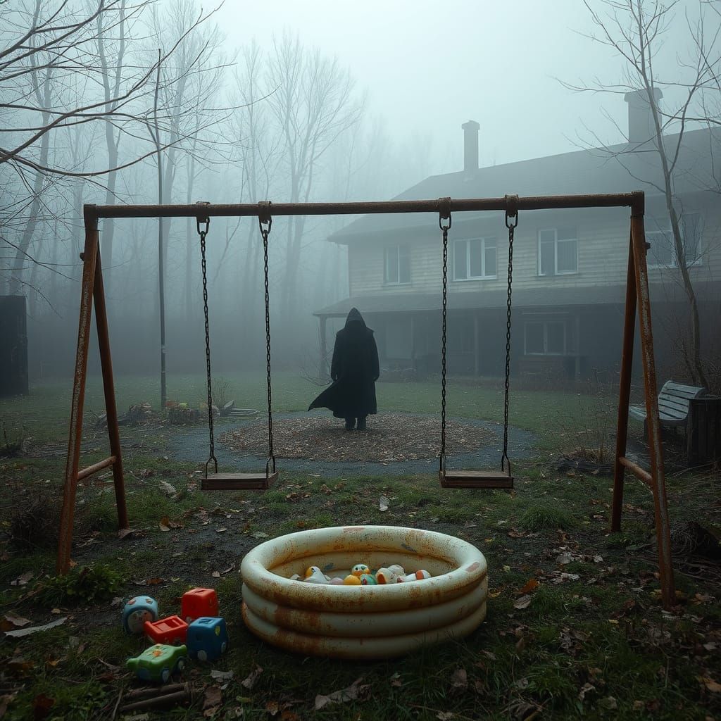 Eerie Derelict Playground in Chernobyl's Pripyat
