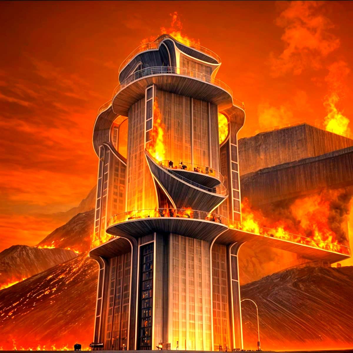 The Towering Fire Of Älesund