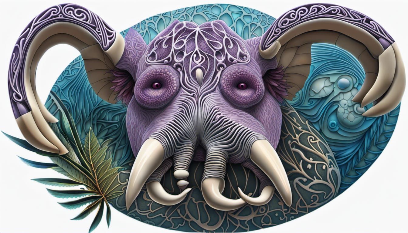 Surreal Australian Landscape with Fractal Elements