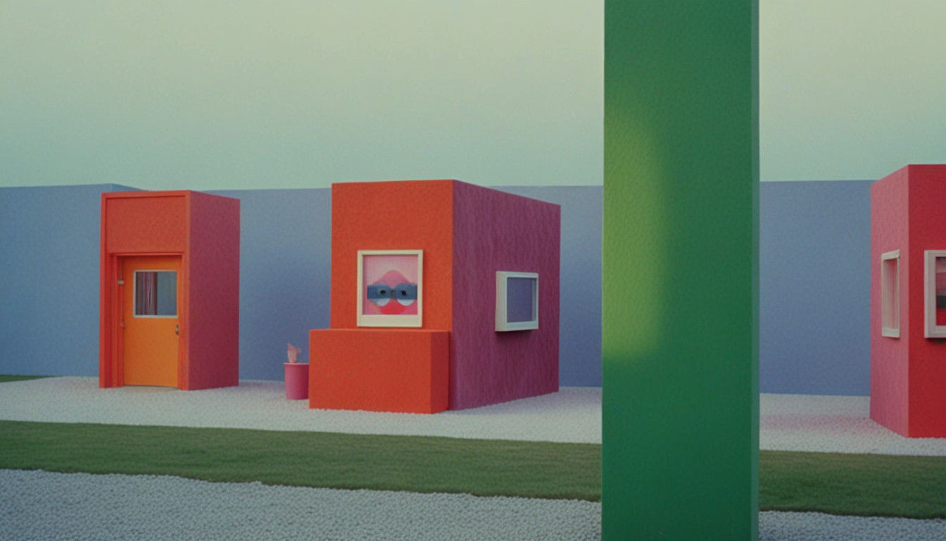 Pastel Portraits of Two Mascots on a Liminal Stage