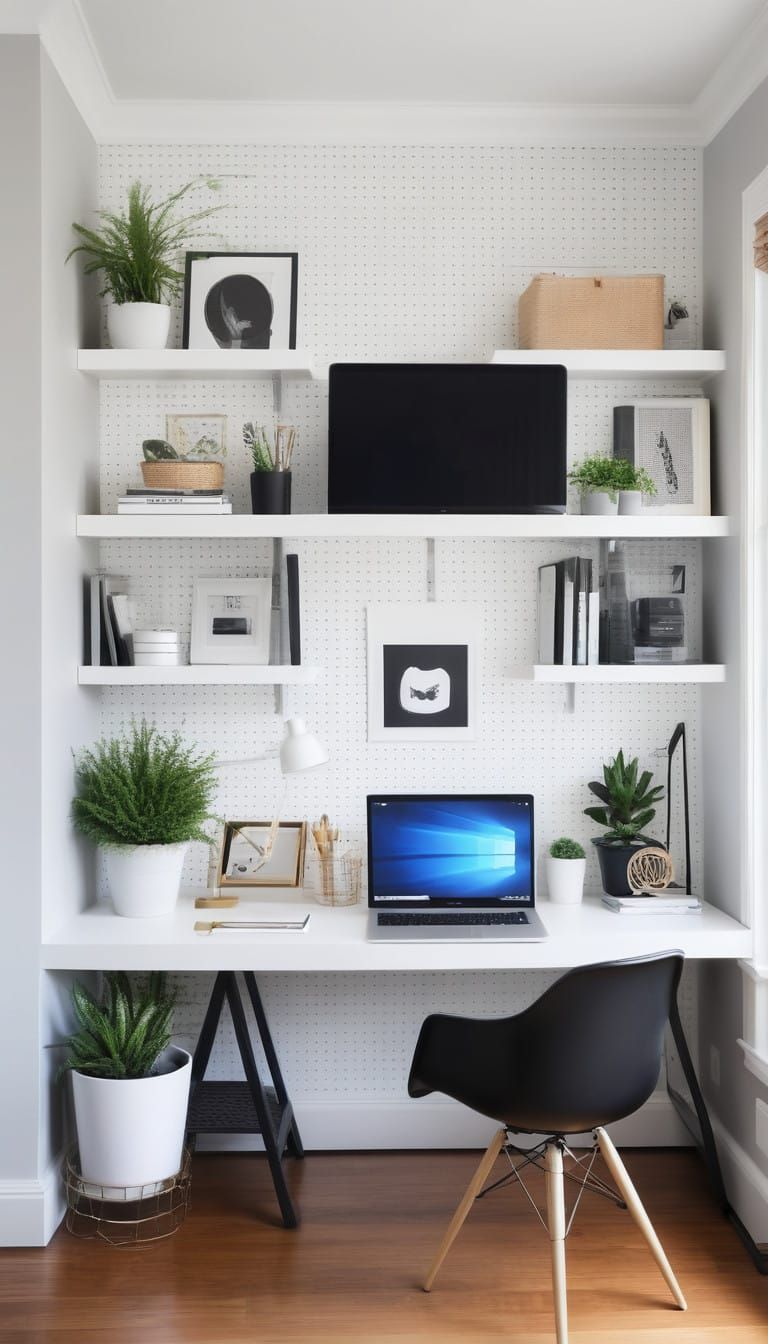 Modern Minimalist Home Office Sanctuary
