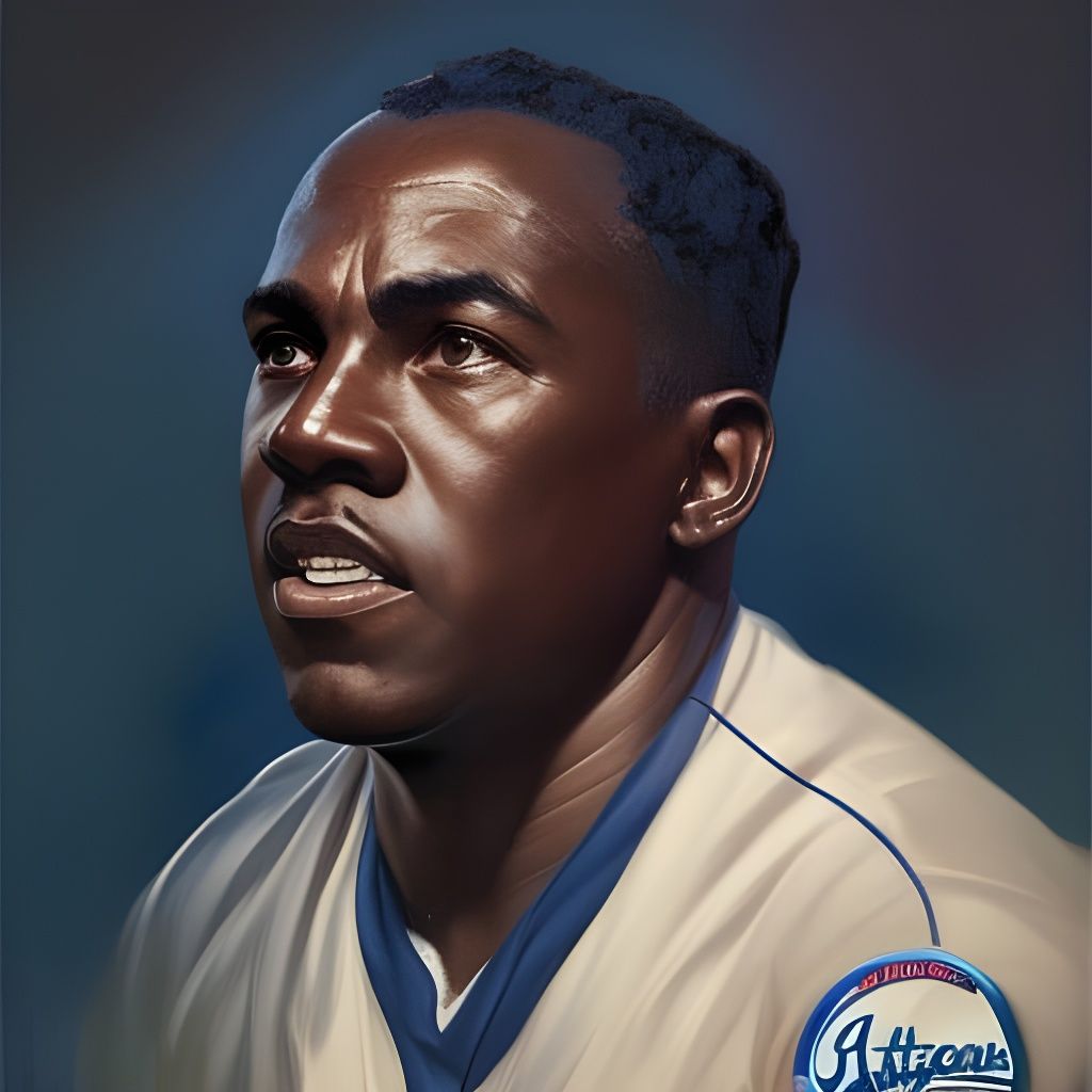 Jackie Robinson Portrait: Hyperdetailed Concept Art