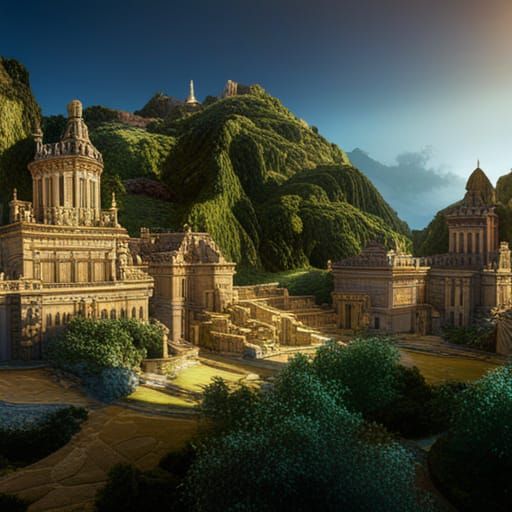 Hanging Gardens of Babylon: Fantasy Concept Art