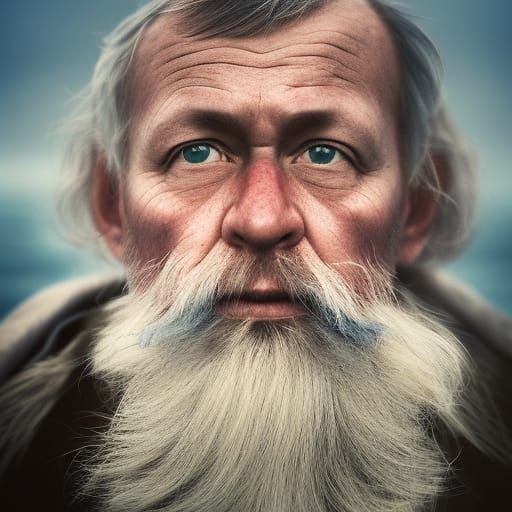 Finnish Fisherman Portrait in Northern Norway