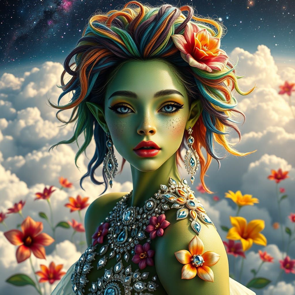 Freckled Alien Goddess