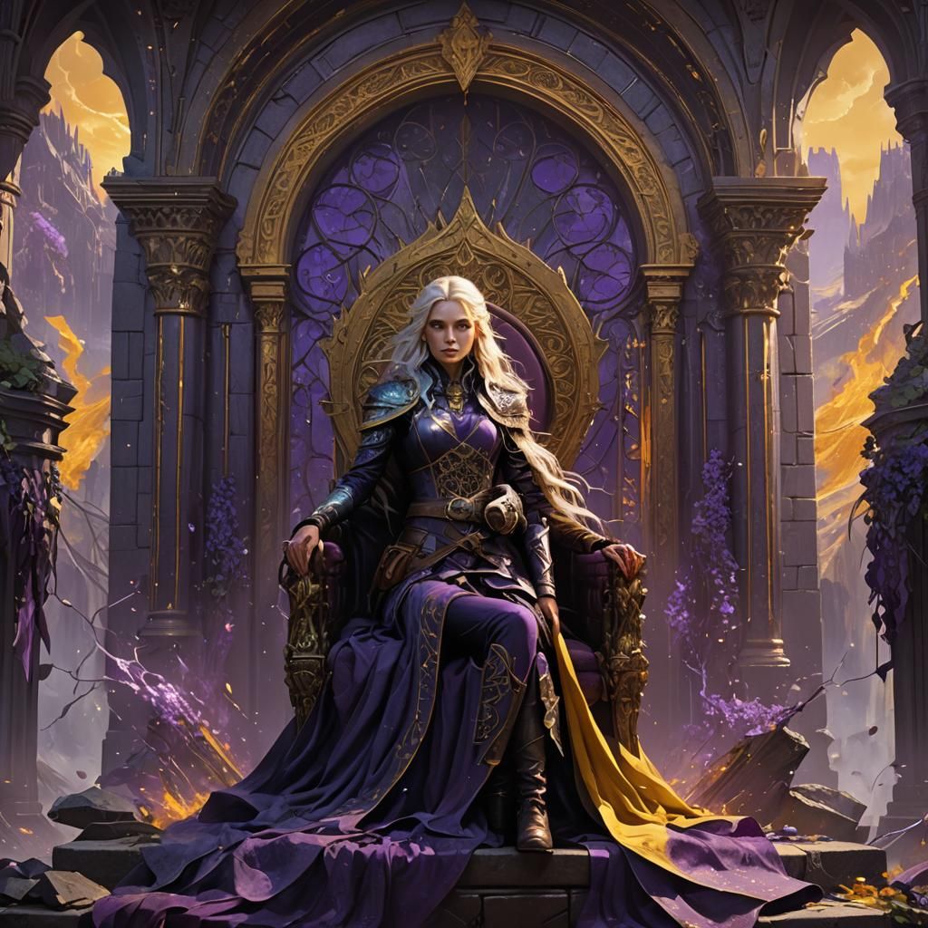 Dark Fantasy Throne Room Concept Art