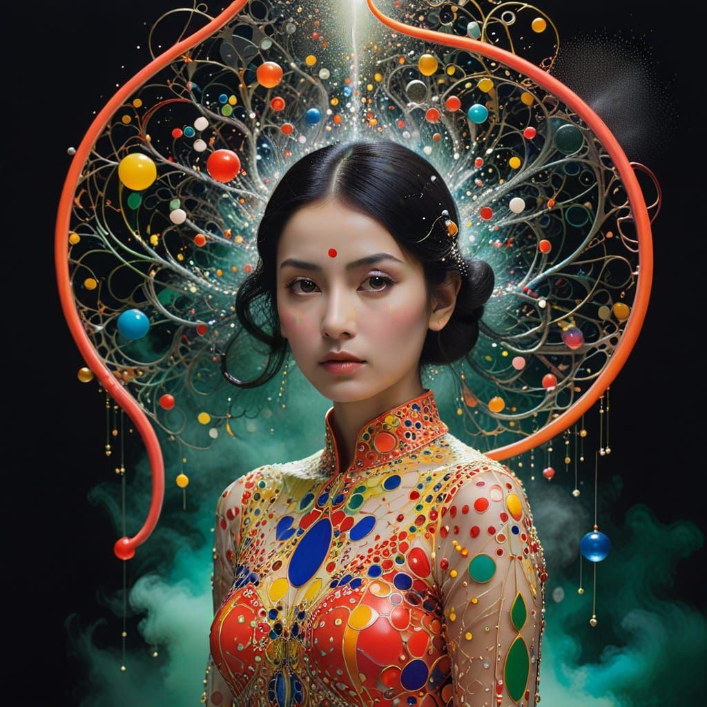 Ethereal shapes whisper secrets of a mystical realm