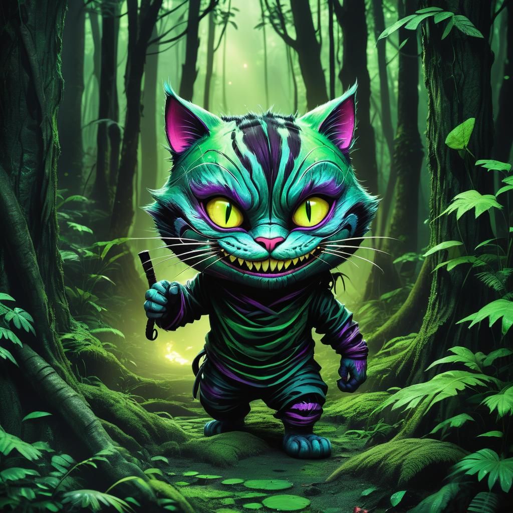 Ninja Cheshire Cat in Rainforest Arena