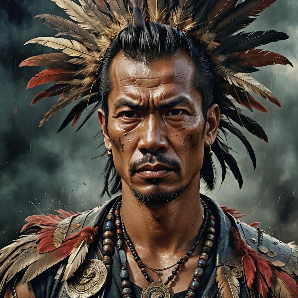 Filipino Man Portrait with Mohawk in Unreal Engine