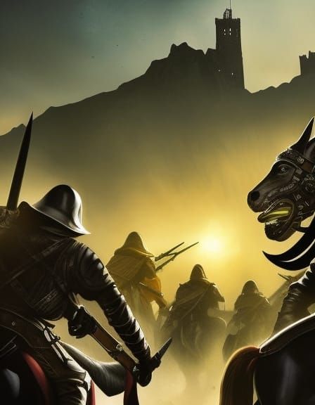 Apocalyptic Horsemen Slay Giant: 1950s Comic Art