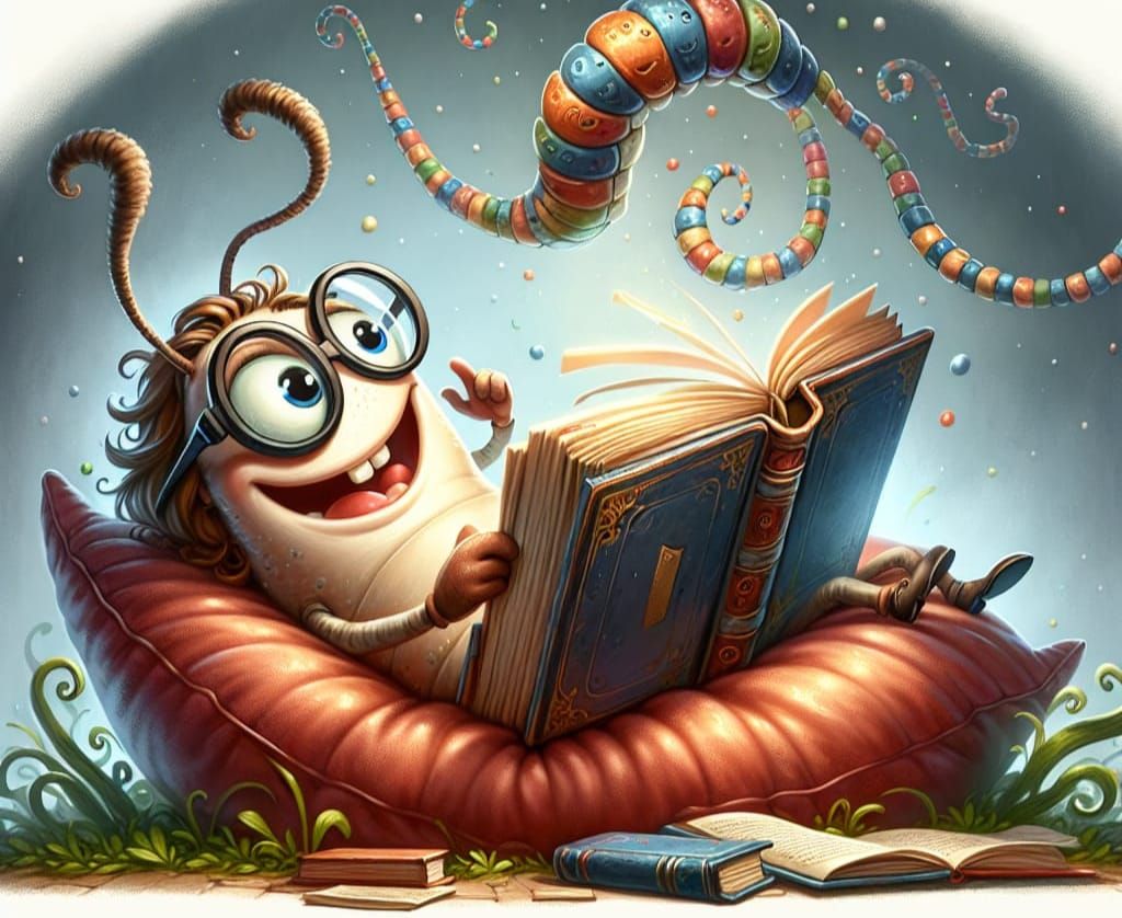 Bookworm in Whimsical Wonderland