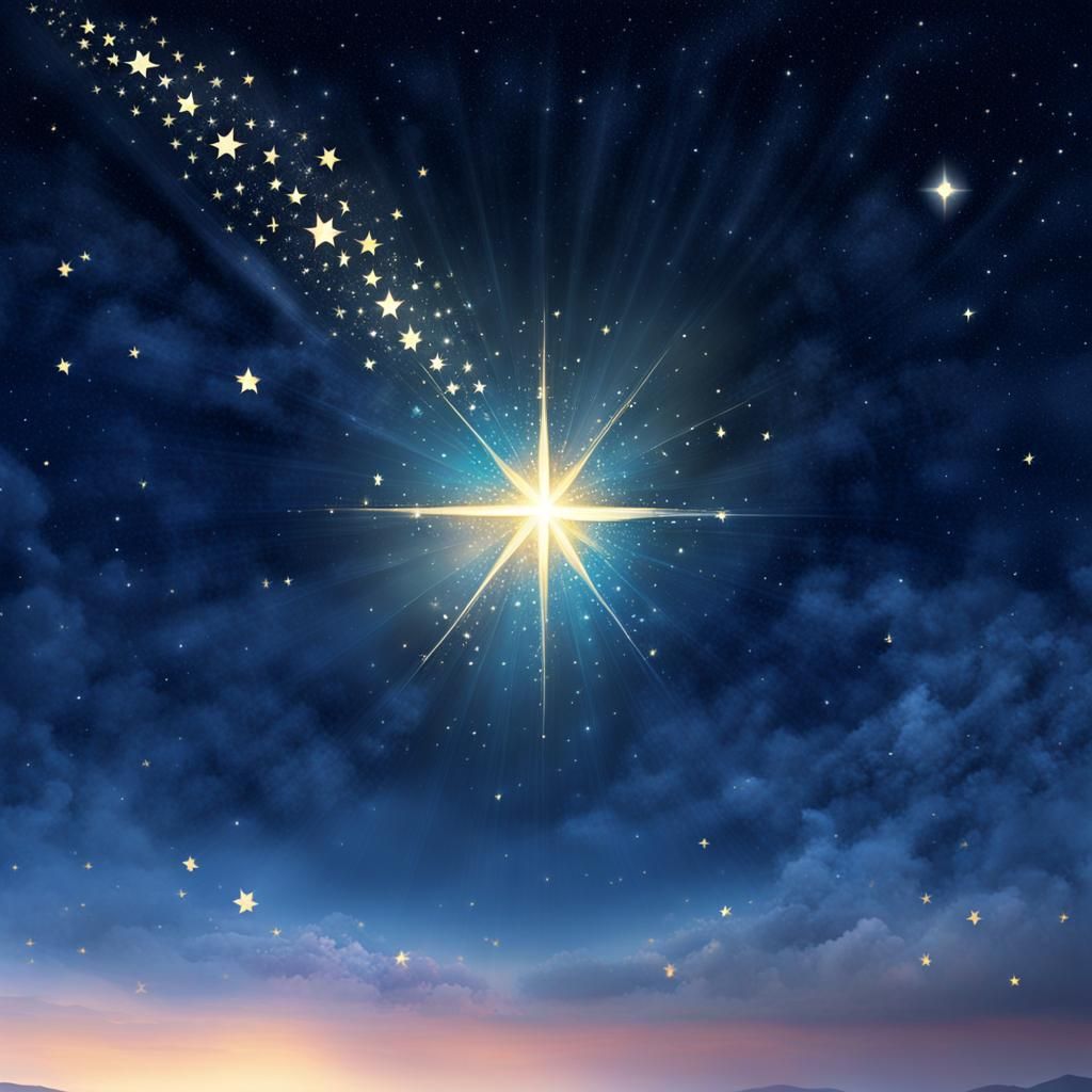 Twinkling Stars in a Night Sky