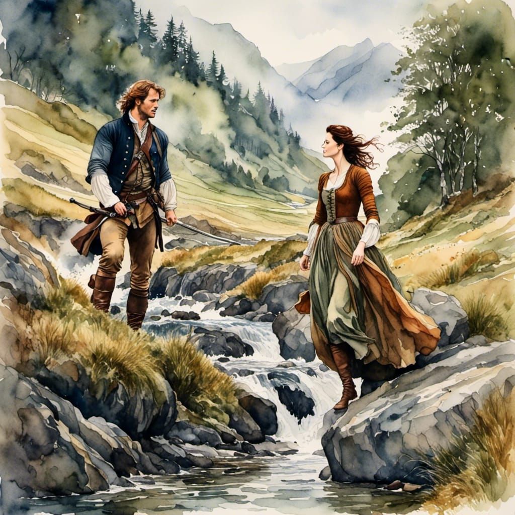 Jamie and Claire - Outlander