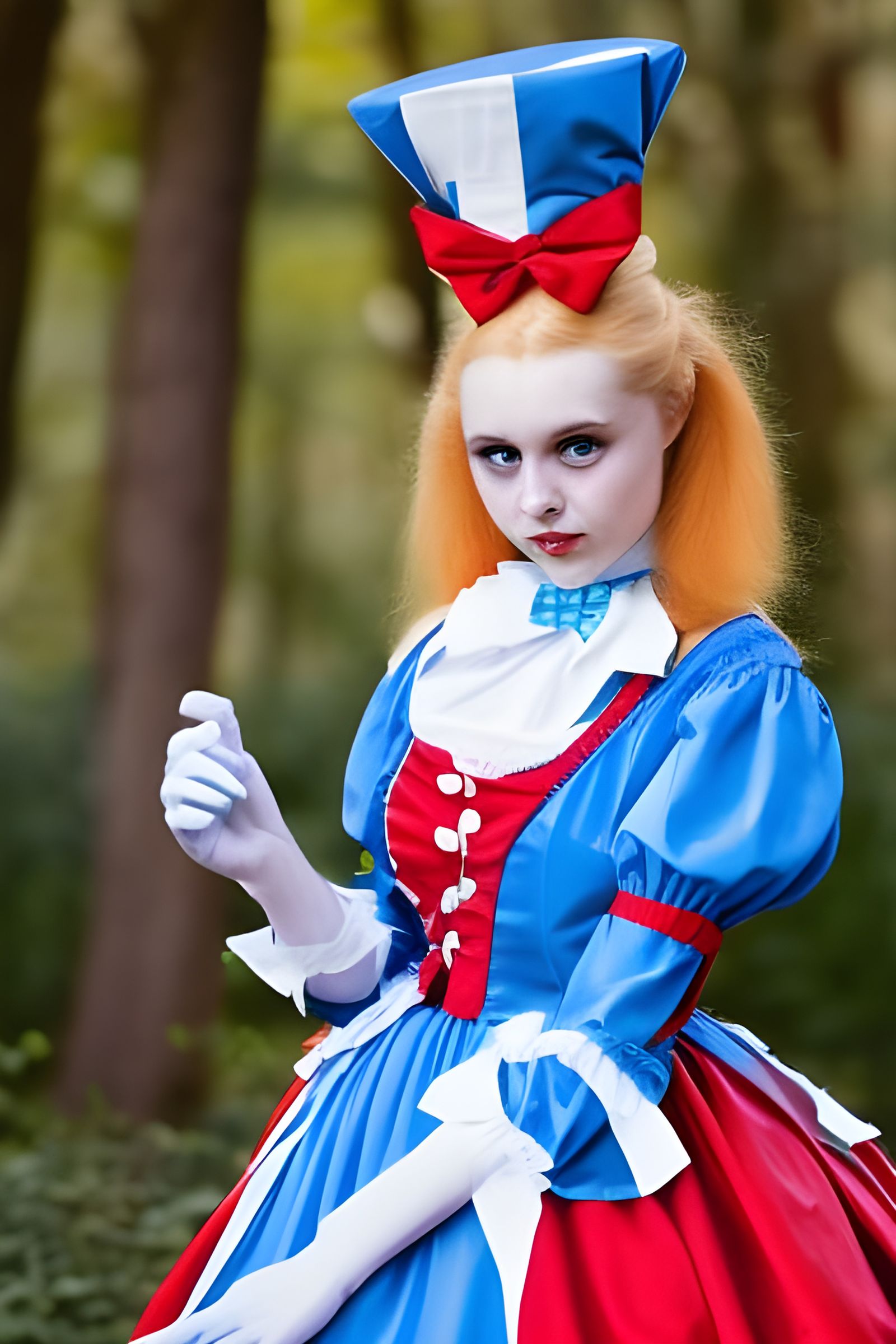 Alice in Wonderland as a Doctor: Detailed Portrait