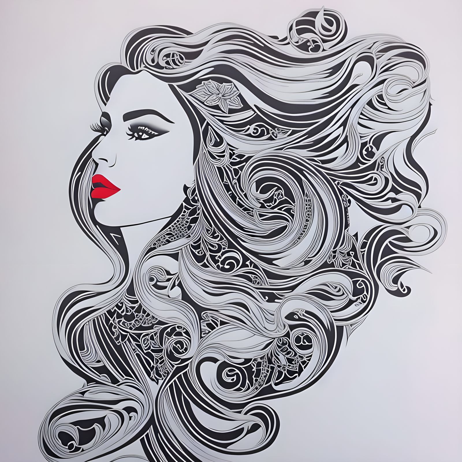 Fancy white woman :: intricately detailed Jordan Grimmer