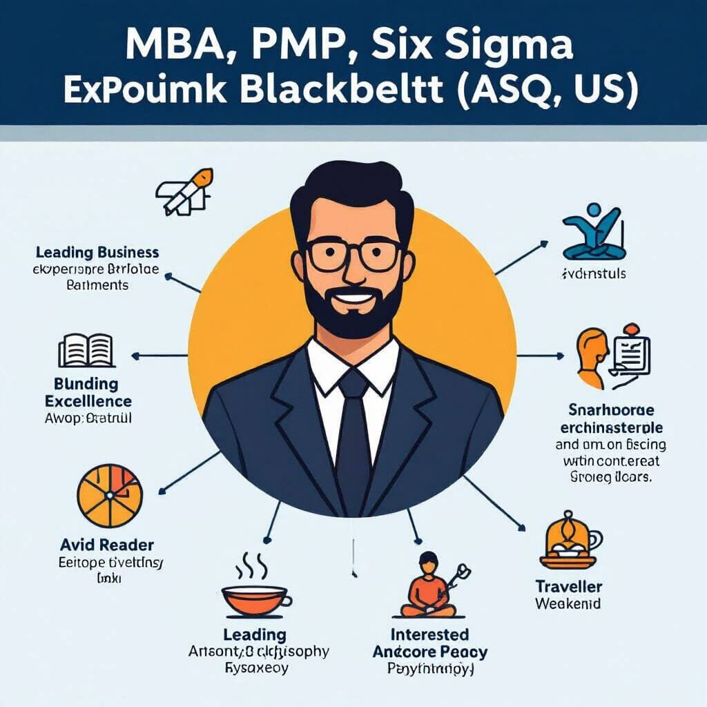 Professional with MBA, PMP, Six Sigma Blackbelt