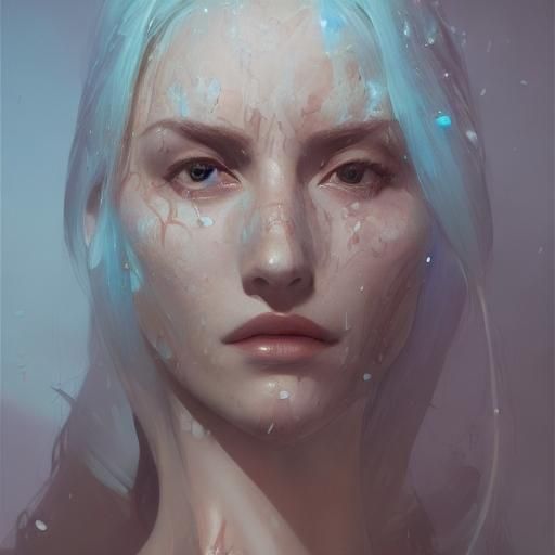 Ethereal Dead Bride Portrait in Hyperdetailed Style