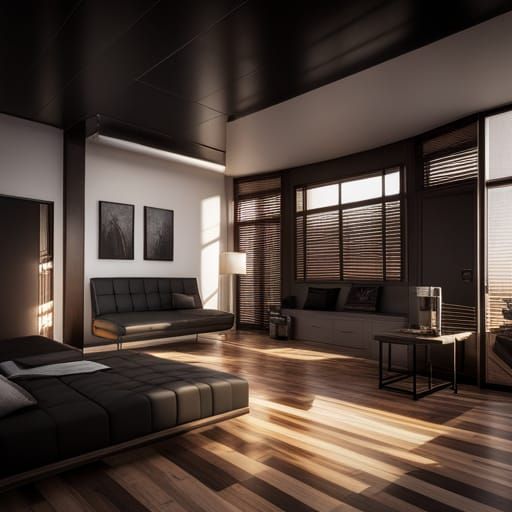 Micro Modern Home with 3D Shading