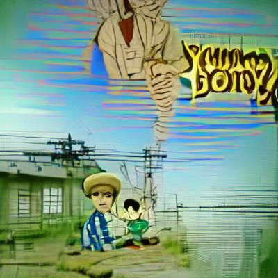 Lone Cowboy Silhouette in Western Landscape