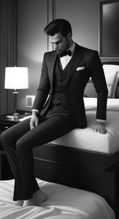 Hyperrealistic Image of a Billionaire Waking Up