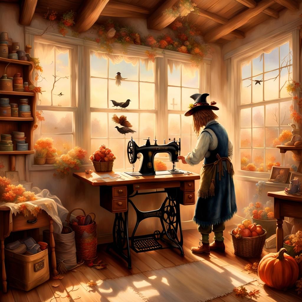 Scarecrow's Sewing Room: An Ethereal Fantasy