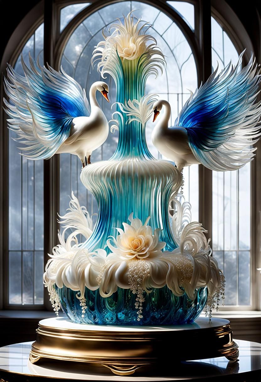Sculpture Swan Cake