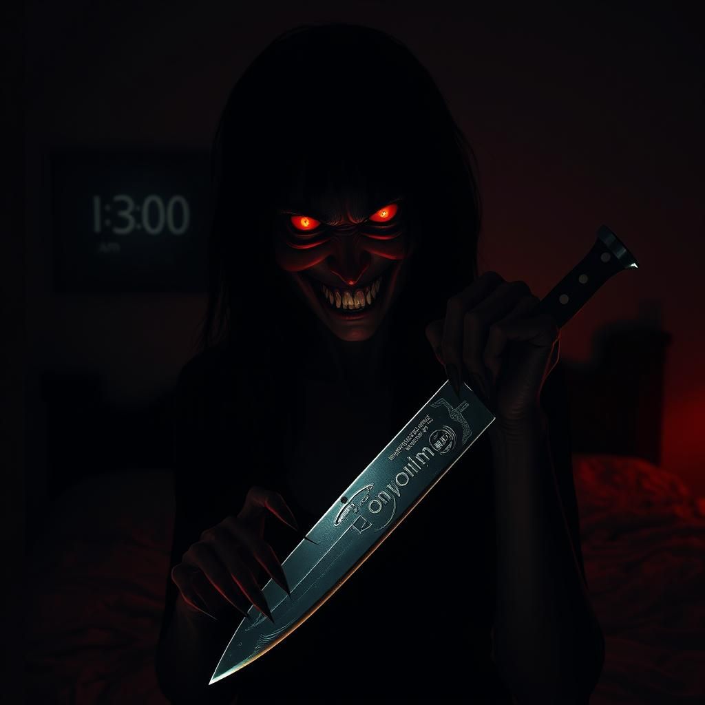 Terrifying Sadako-like Woman in Macabre Surrealism