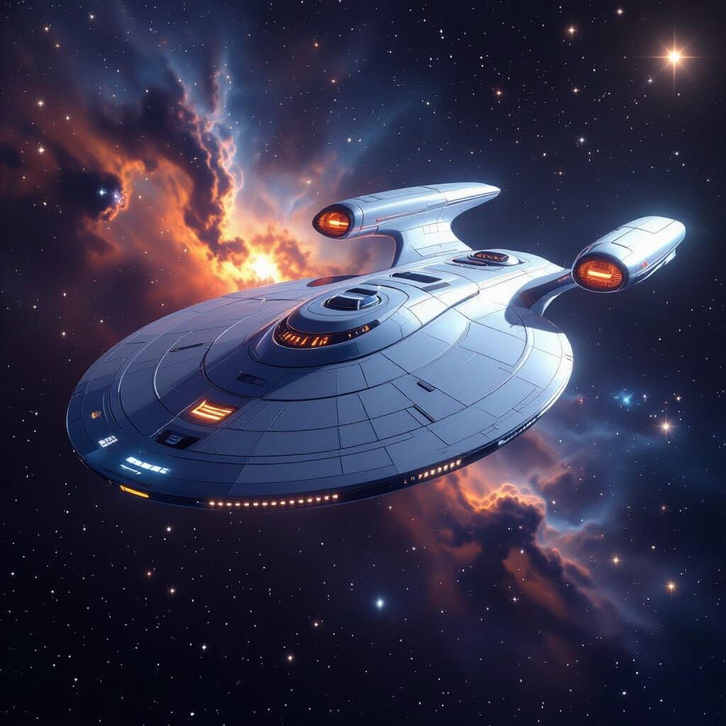 Sleek Starship Fusion: Galaxy & Sovereign Classes