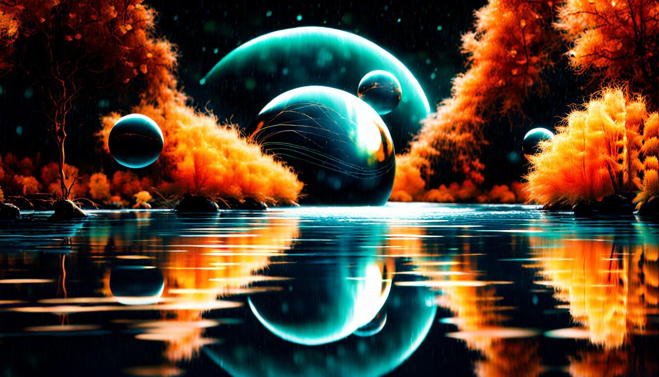 Atoms of Space Reflecting in Water