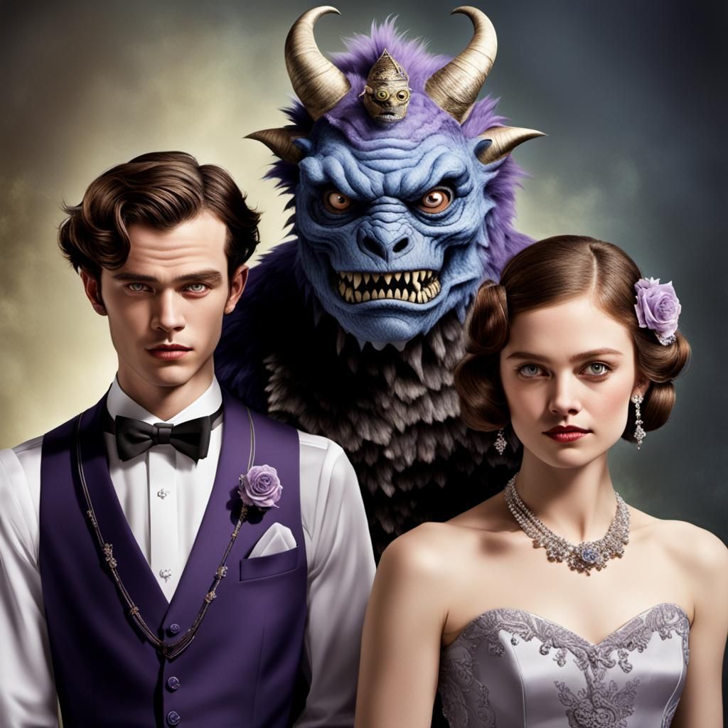 Stylized Monster in Formal Wear