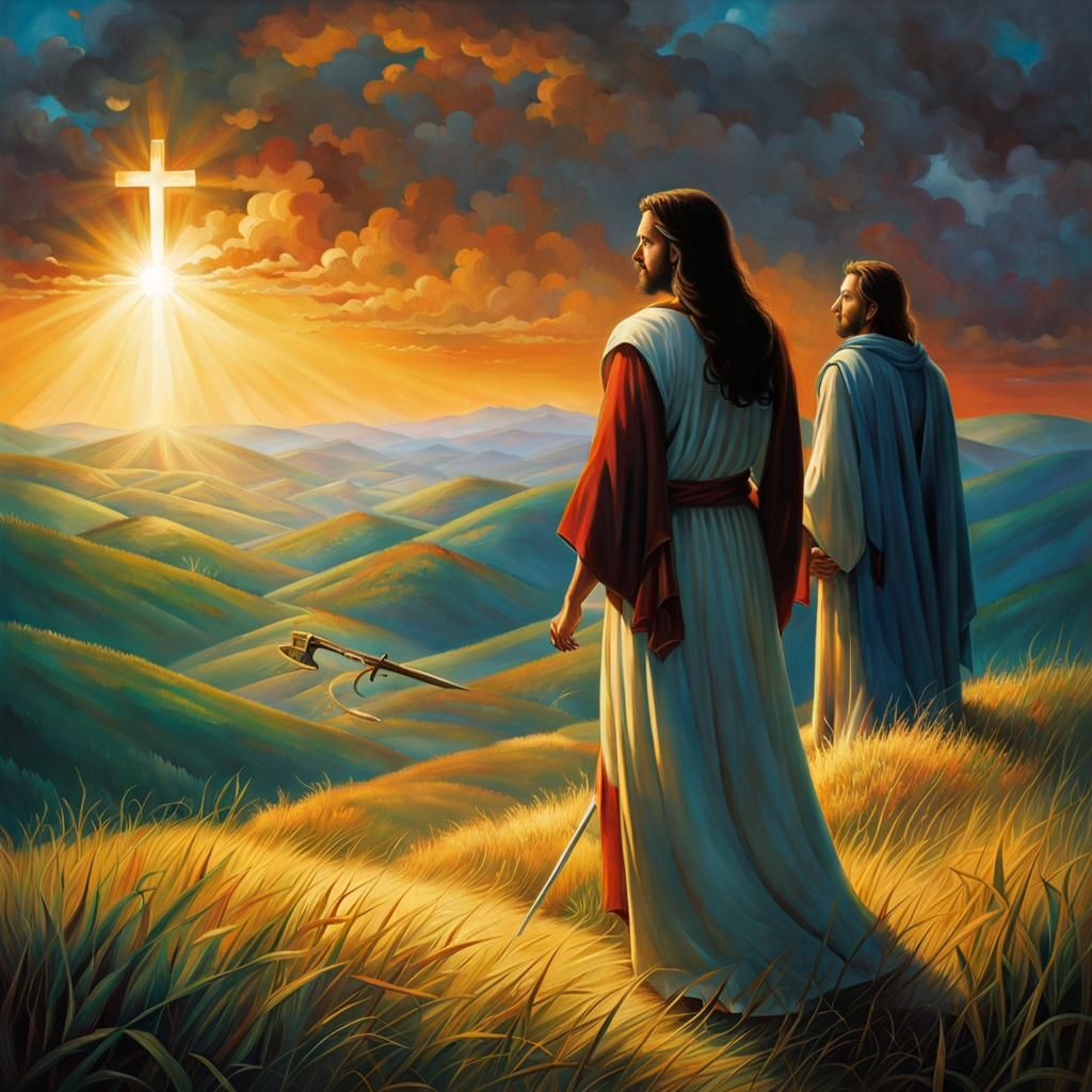 Inspirational Image of Christian Devotion and Faith