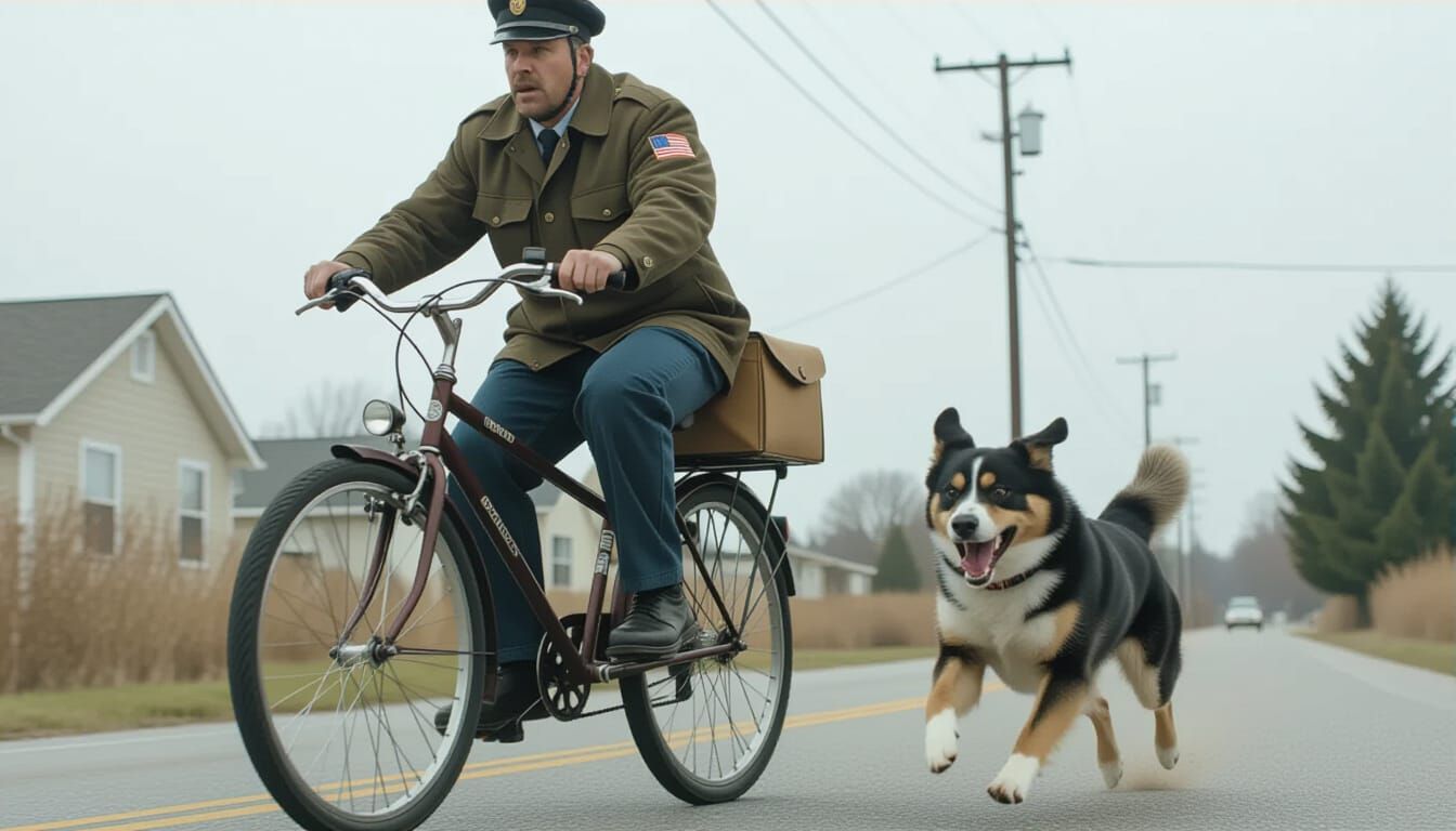Bark first, bite later! Or: When the mailman thought it was ...