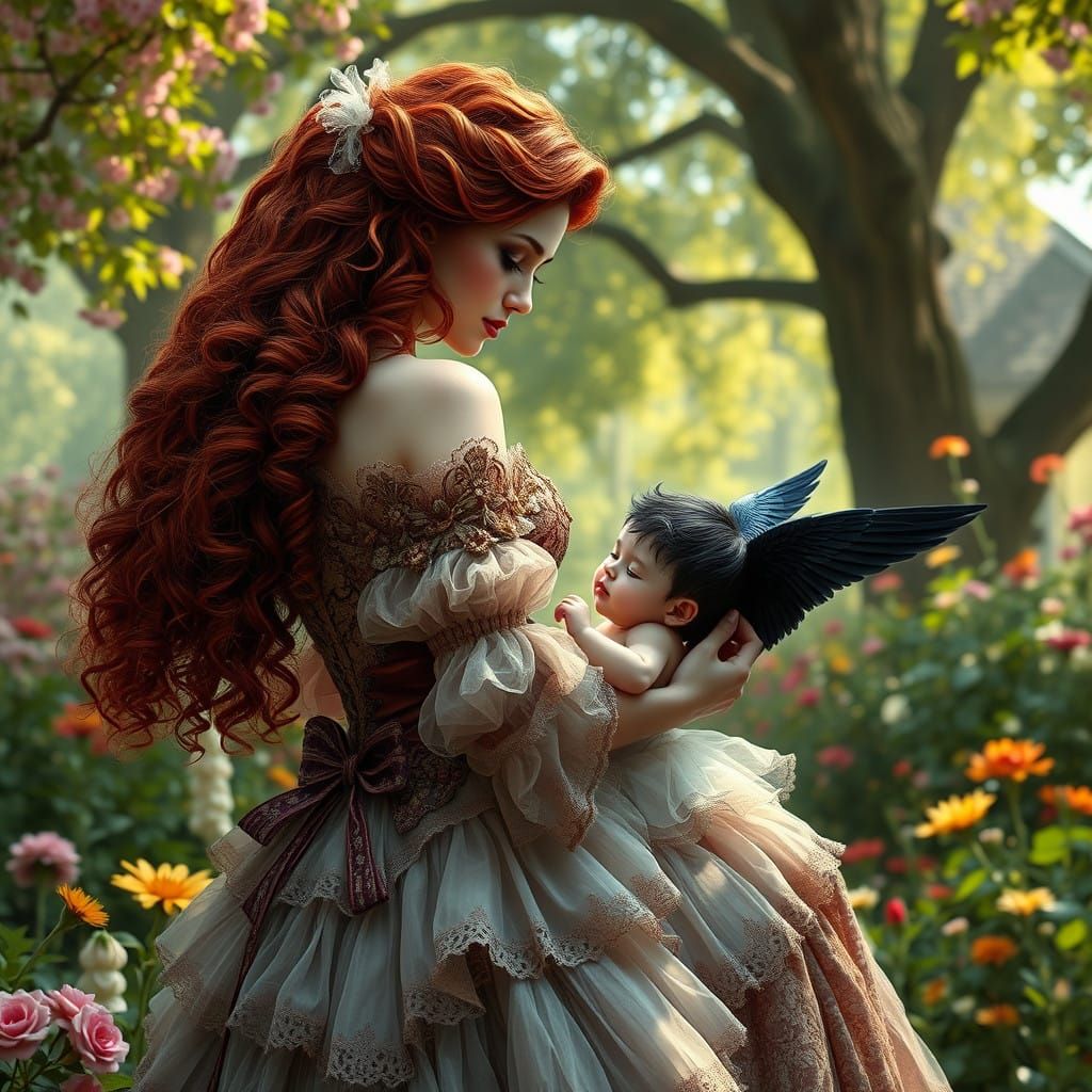 Vibrant Fantasy Scene in Digital Matte Painting Style