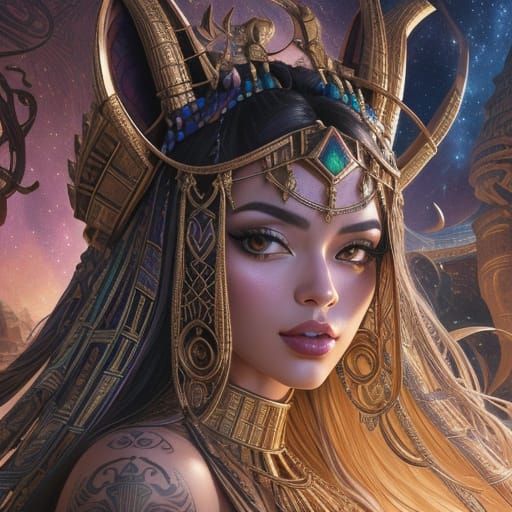 Ancient Egyptian Pyramids Meet Futuristic Tourists in Vibran...