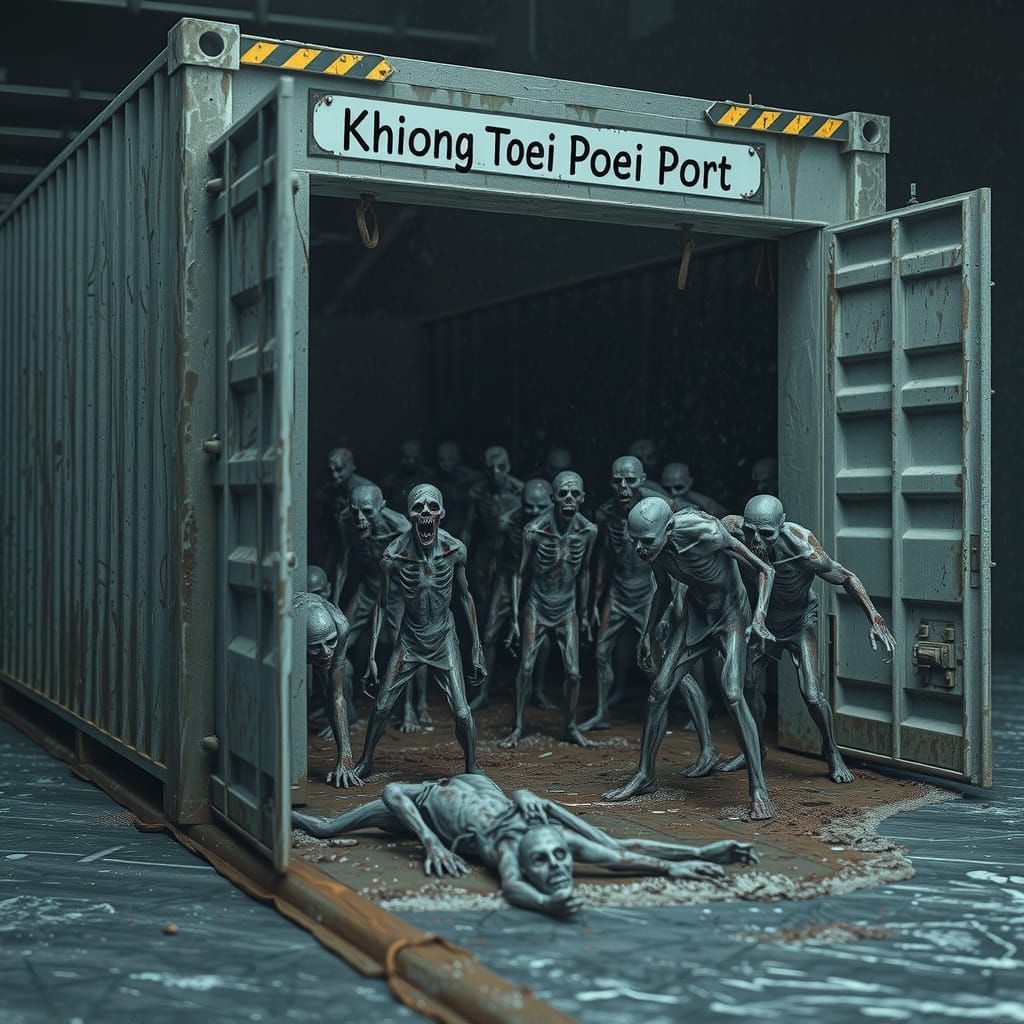 Zombie Apocalypse in a Derelict Ship