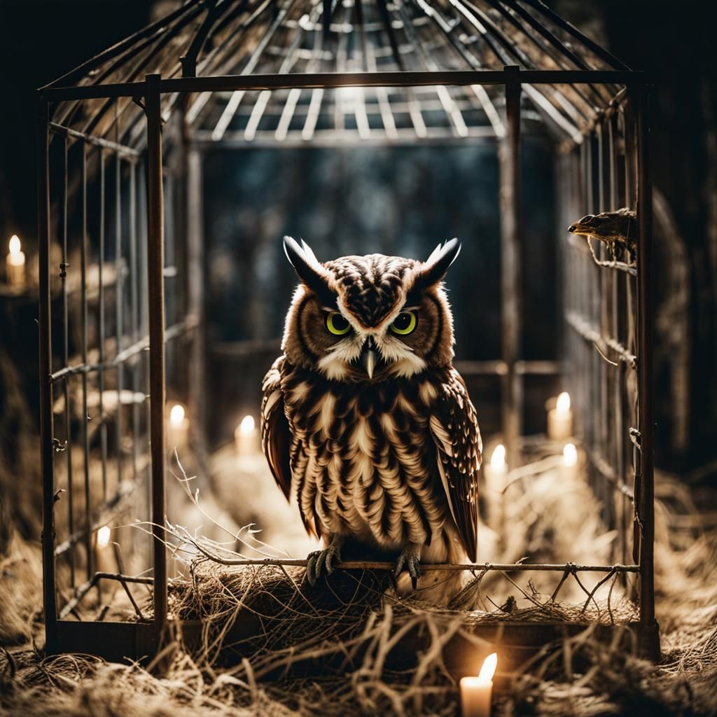 Eerie Cage: Shadowperson and Zombie Owl