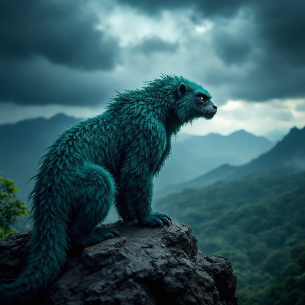Emerald Jaguar Roars on Granite Peaks