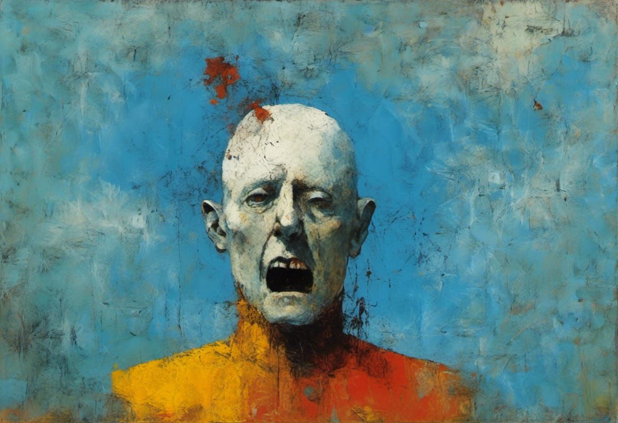 Surreal Decay: Hallucinatory Painting in Rust and Ochre