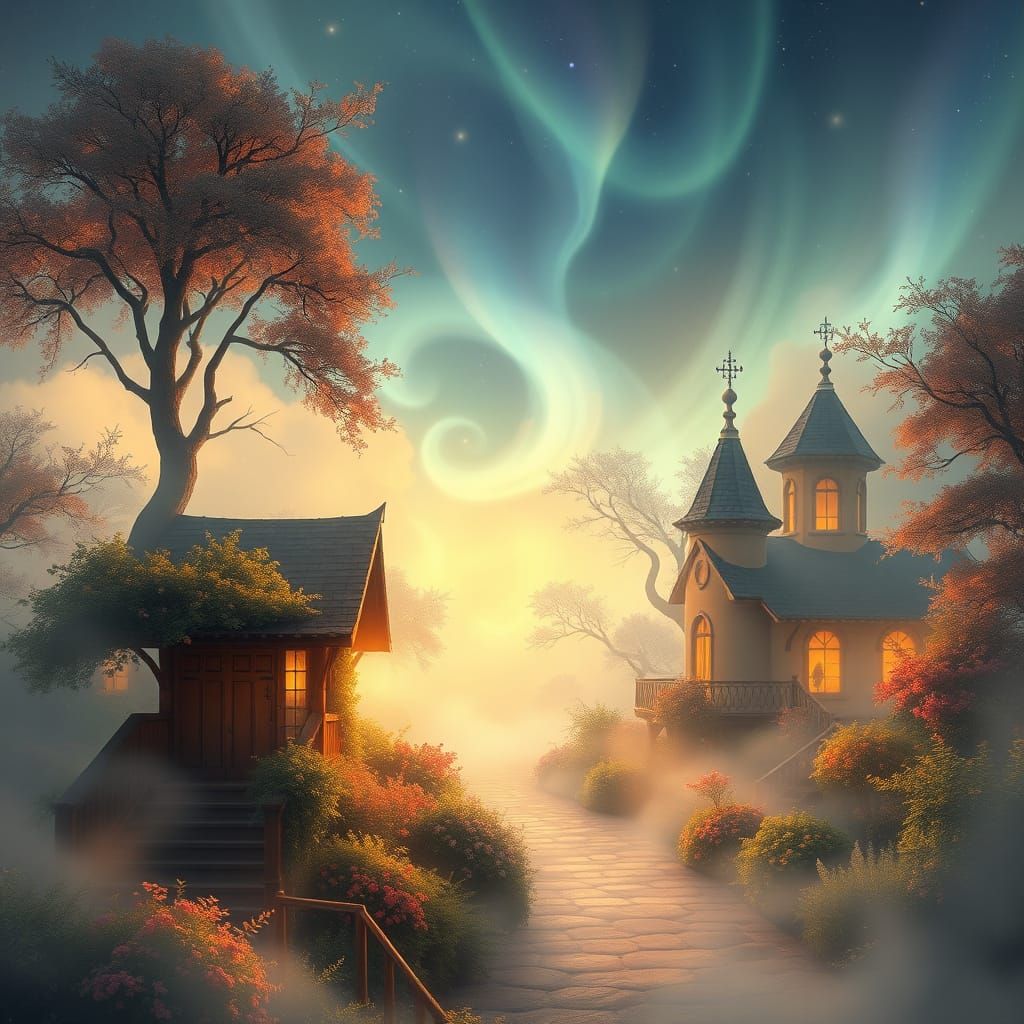 Whispers of Enchanted Realms with Shimmering Bowditch Curves